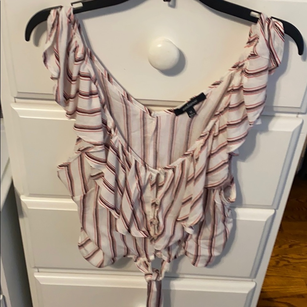 A cropped blouse